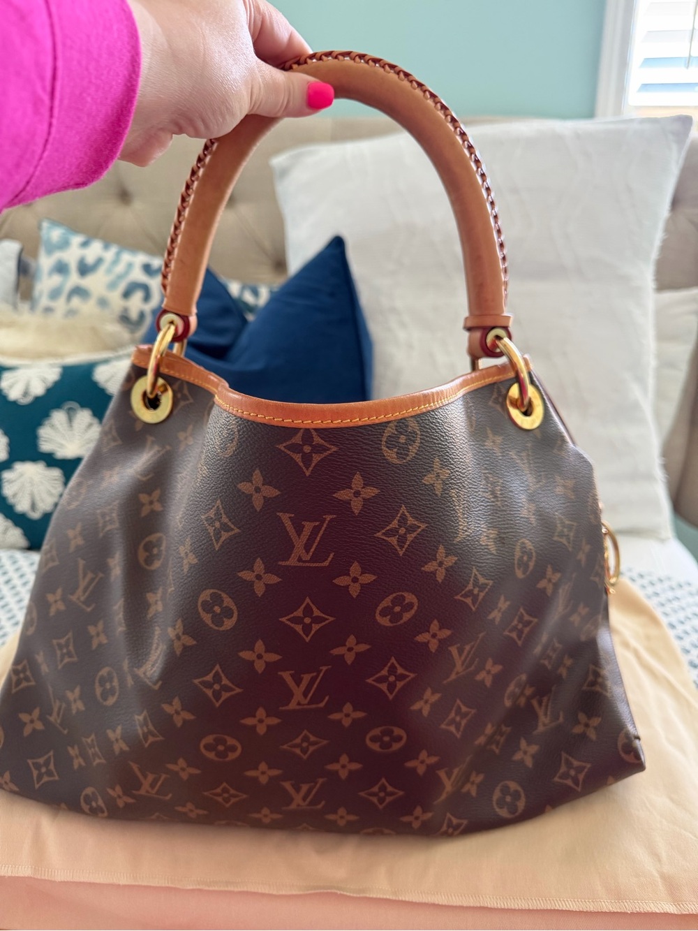 Louis Vuitton Brown Monogram Canvas Handbag ARTSY
